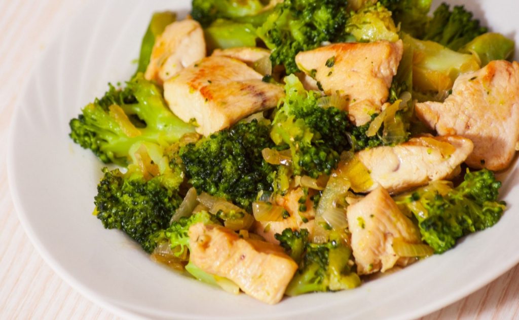 Turkey with broccoli