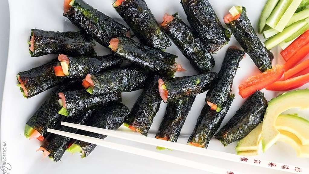 Nori met rivierkreeftjes en avocado