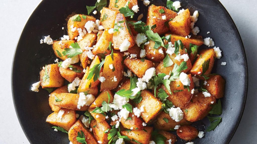 Pastinaak met feta en noten