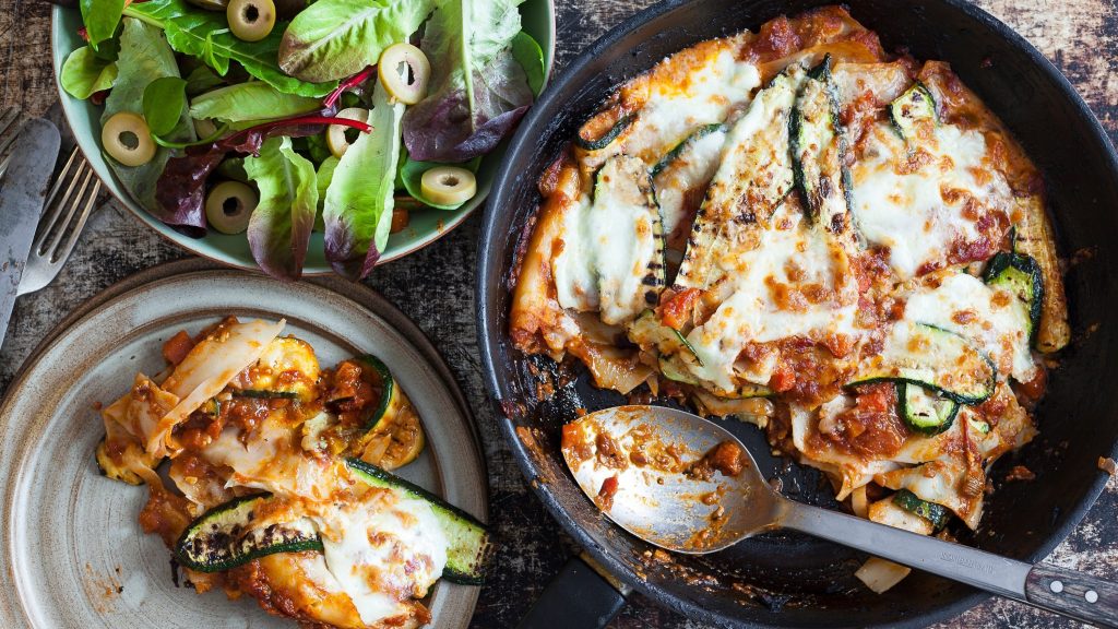 Warme groenten met mozzarella