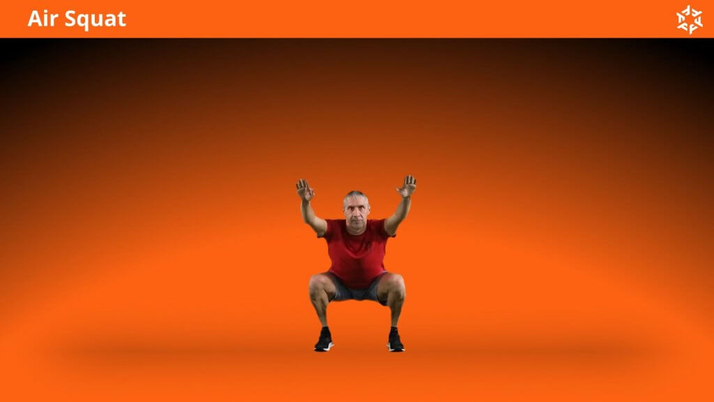 Short and clear explanations to perform Air Squats correctly and avoid common mistakes. Find more fitness movements to do at home.