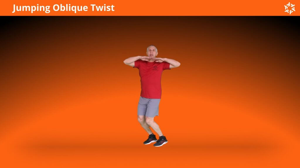 Explication courte et claire pour effectuer Jumping Oblique twist correctement et éviter les erreurs courantes.
