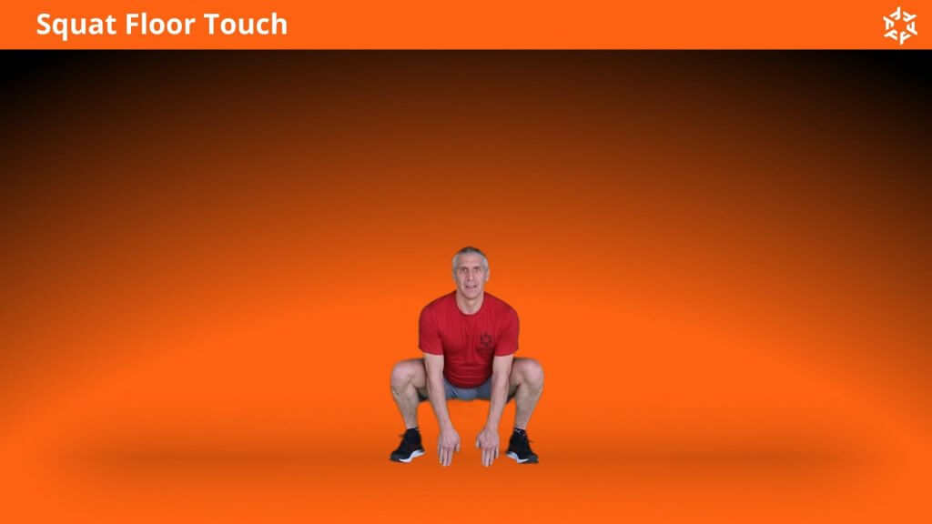 Explication courte et claire pour effectuer Squat Floor Touch correctement et éviter les erreurs courantes.