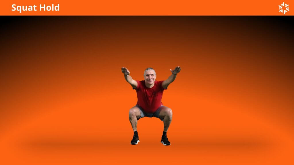 Korte en duidelijke uitleg om Squat Hold op een correcte manier uit te voeren en veel voorkomende fouten te vermijden.