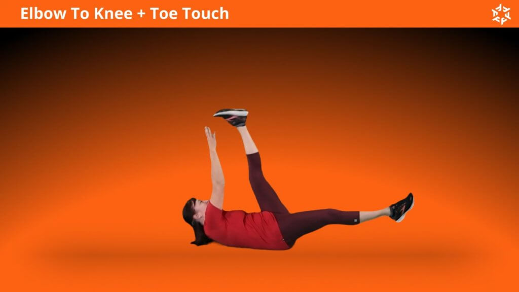 Explication courte et claire pour effectuer Elbow To Knee And Toe Touch correctement et éviter les erreurs courantes.