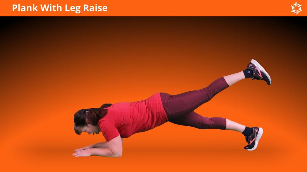 Explication courte et claire pour effectuer Plank With Leg Raised correctement et éviter les erreurs courantes.