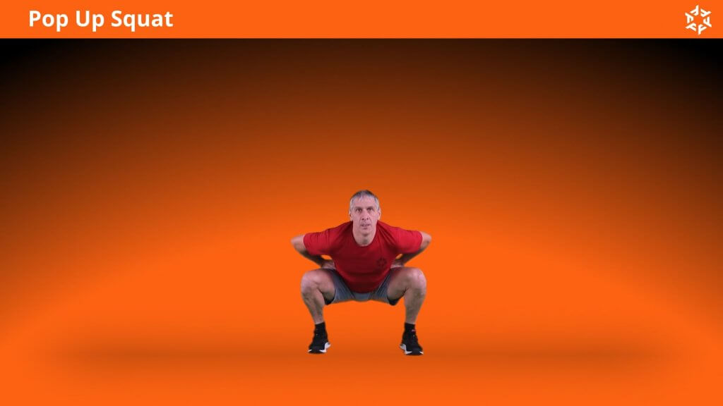 Explication courte et claire pour effectuer Pop Up Squat correctement et éviter les erreurs courantes.