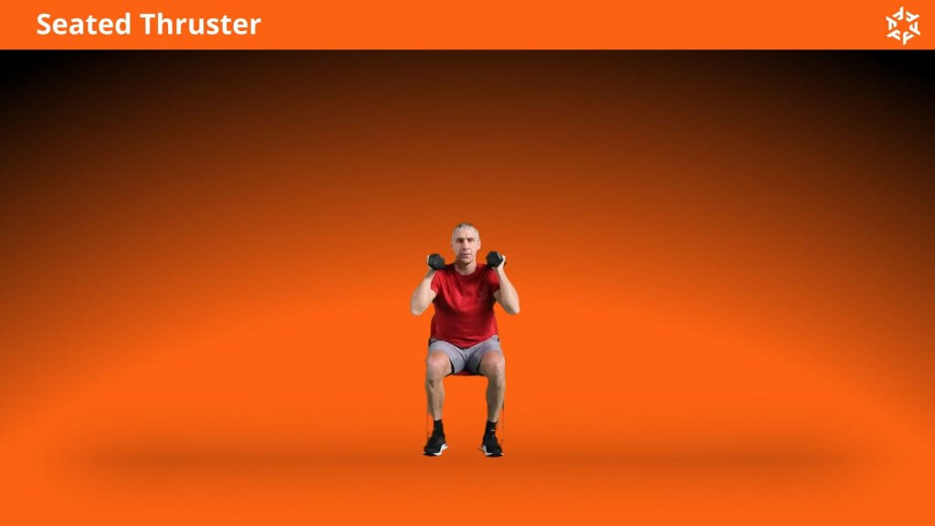 Explication courte et claire pour effectuer Seated Thruster correctement et éviter les erreurs courantes.