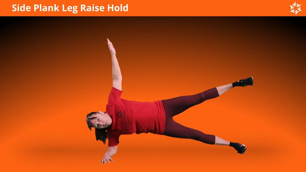 Explication courte et claire pour effectuer Side Plank Leg Raise Hold correctement et éviter les erreurs courantes.