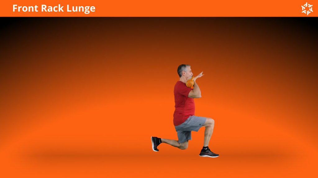 Korte en duidelijke uitleg om Front Rack Lunge op een correcte manier uit te voeren en veel voorkomende fouten te vermijden.