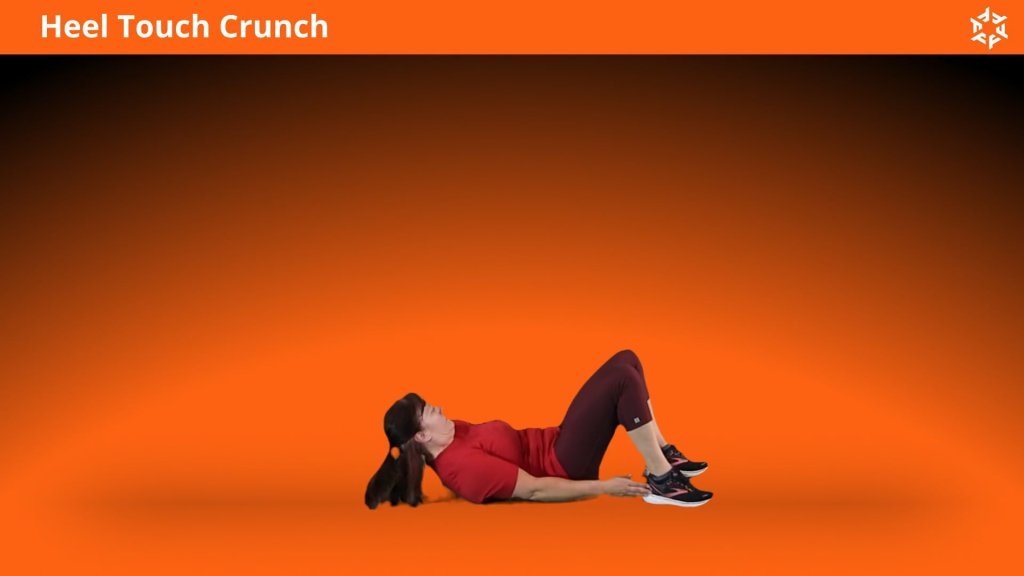 Korte en duidelijke uitleg om Heel Touch Crunch op een correcte manier uit te voeren en veel voorkomende fouten te vermijden.