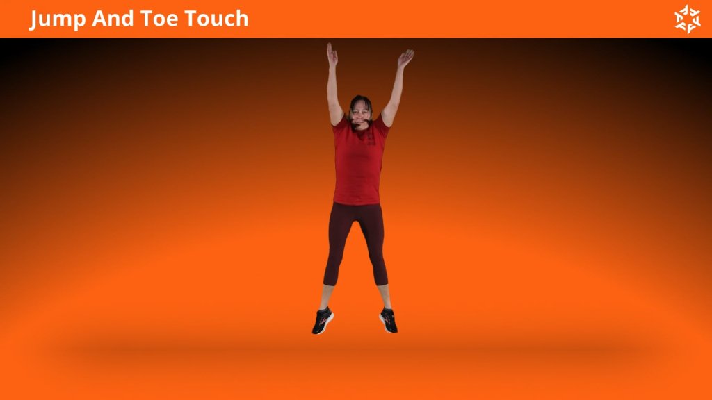 Korte en duidelijke uitleg om Jump And Toe Touch op een correcte manier uit te voeren en veel voorkomende fouten te vermijden.