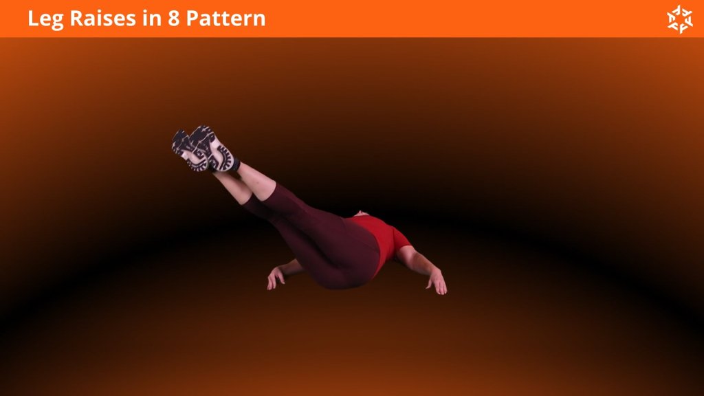 Korte en duidelijke uitleg om Leg Raises In 8 Pattern op een correcte manier uit te voeren en veel voorkomende fouten te vermijden.