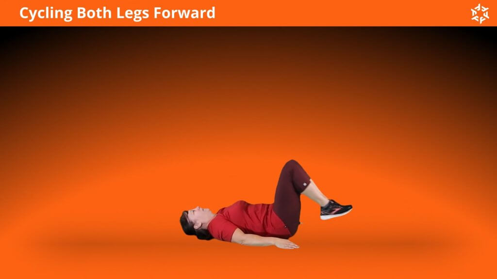 Short and clear explanation to perform Cycling Both Legs Forward correctly and avoid common mistakes.