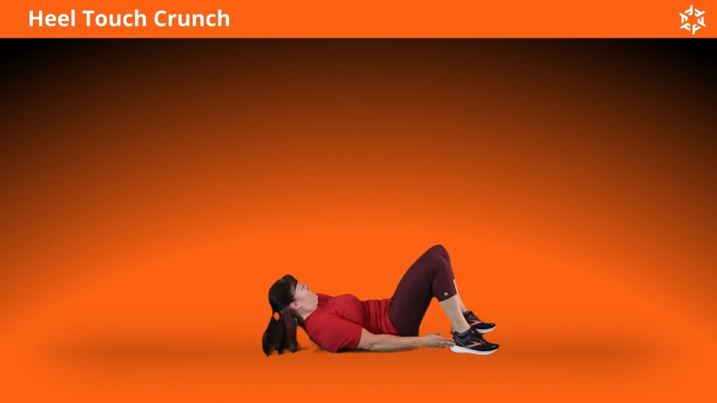 Short and clear explanations to perform Heel Touch Crunch correctly and avoid common mistakes.
