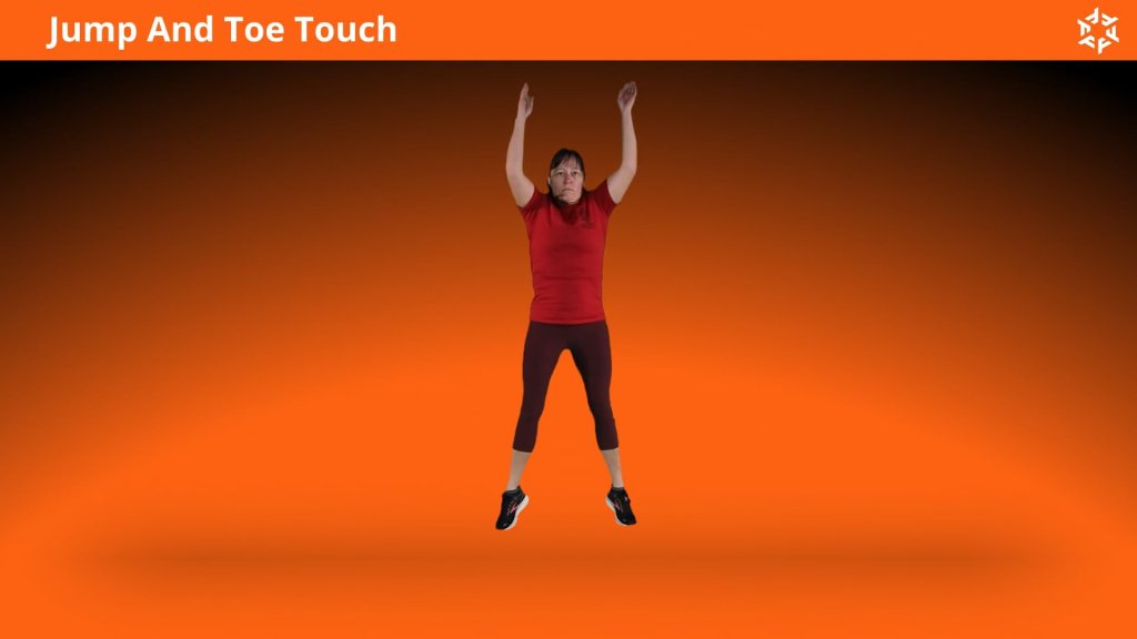 Short and clear explanation to perform Jump And Toe Touch correctly and avoid common mistakes.