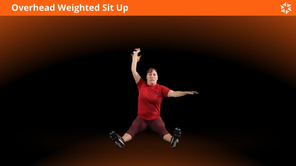 Short and clear explanation to perform Overhead Weighted Sit Up correctly and avoid common mistakes.