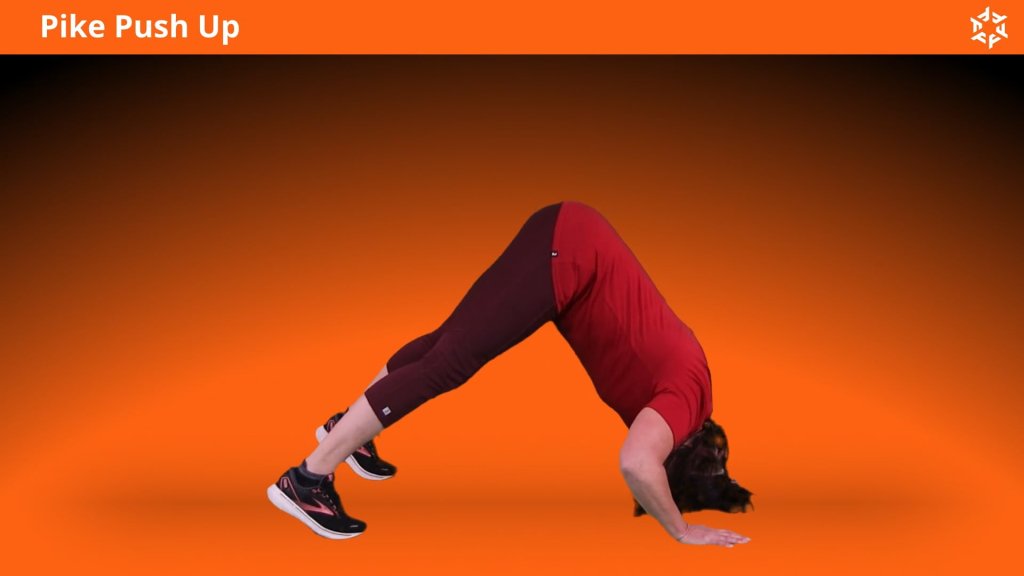 Short and clear explanation to perform Pike Push Up correctly and avoid common mistakes.