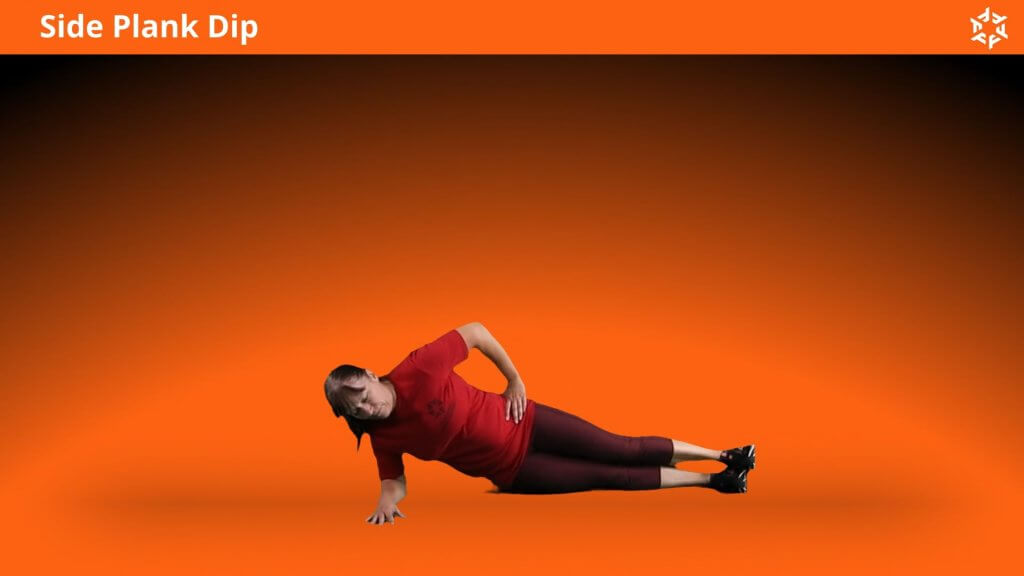 Explication courte et claire pour effectuer Side Plank Dip correctement et éviter les erreurs courantes.