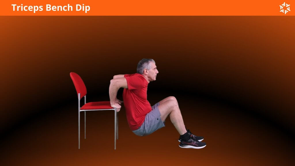 Explication courte et claire pour effectuer Triceps Bench Dip correctement et éviter les erreurs courantes.