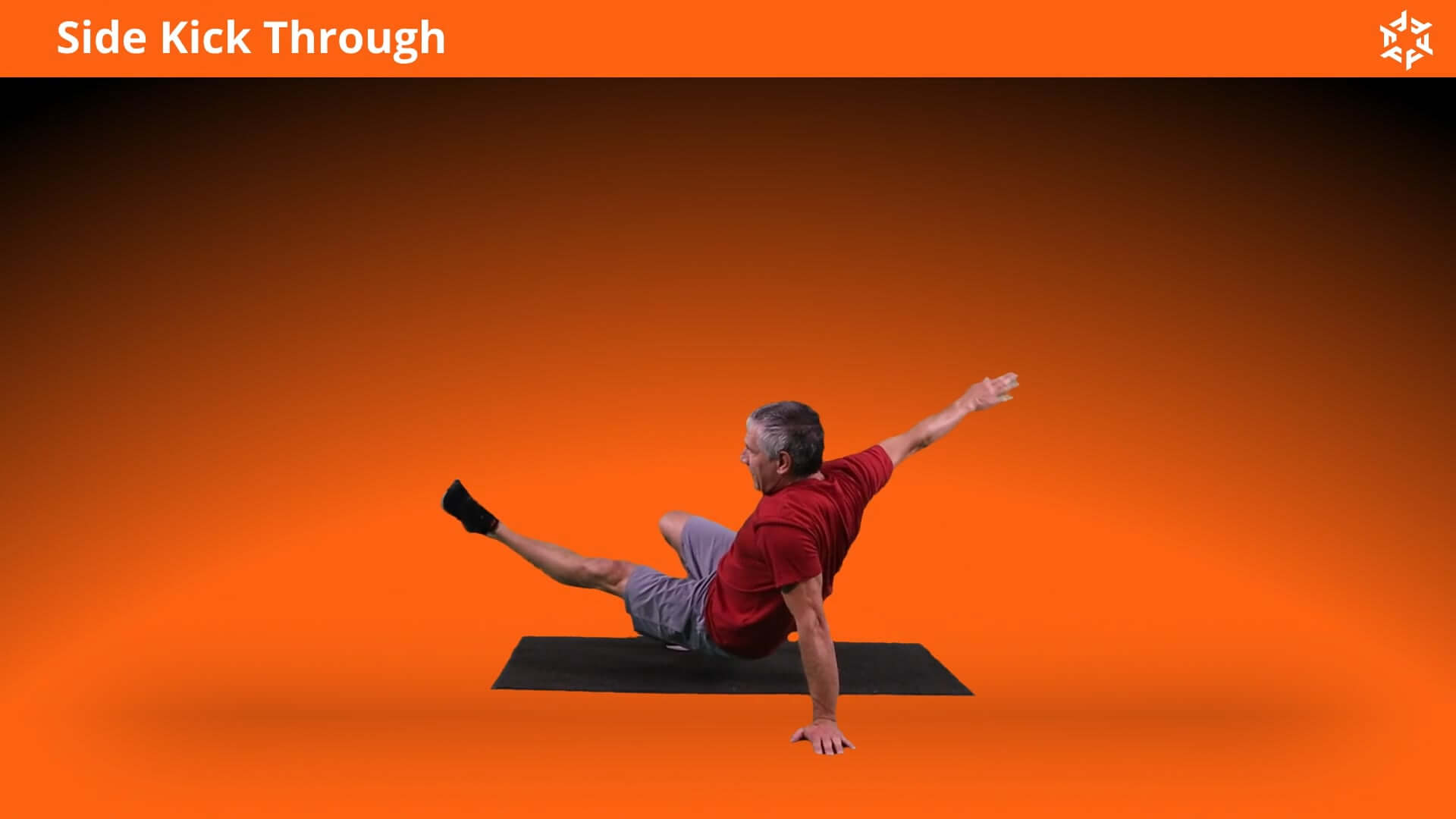 Kick Thru Spine Rotation How do you perform Side Kick Through? - Functional Home Training