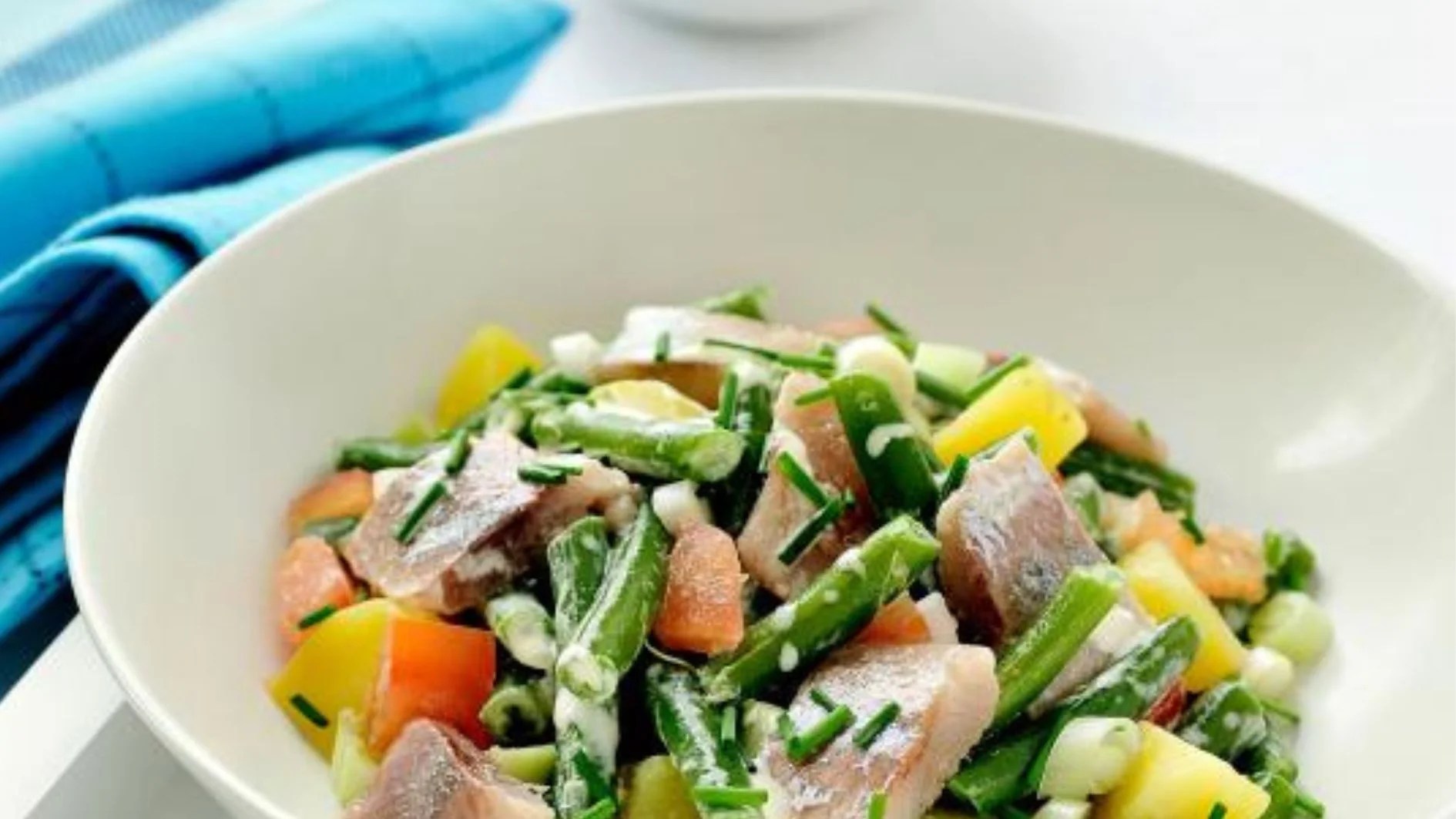 Salade van maatjes met prinsessenboontjes