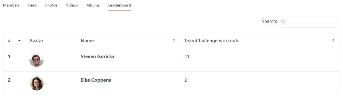 Leaderboard English example