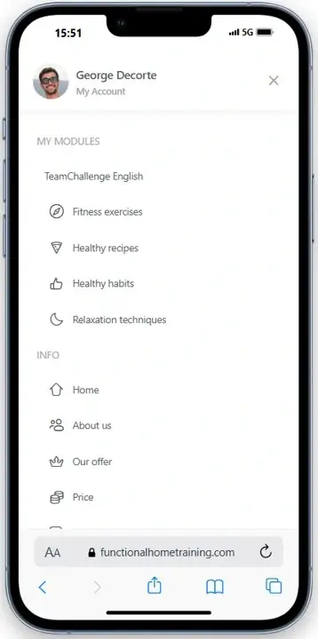Buddyboss menu op mobile EN